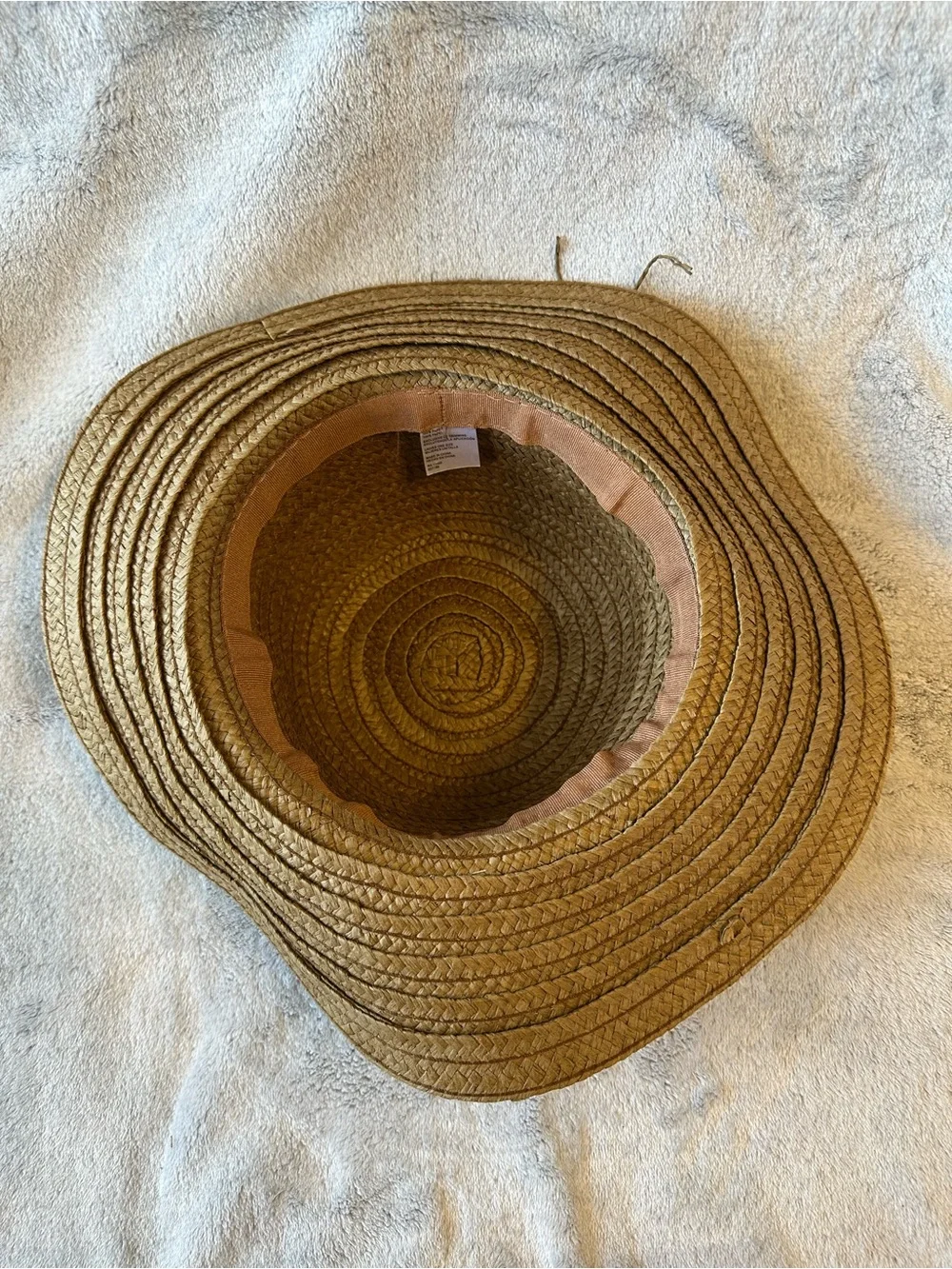 Straw Sun Hat - Brown Wide Brim Women's Hat - Picture 4 of 4